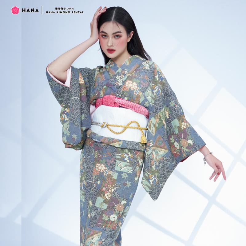 Mẫu Kimono Komon 02